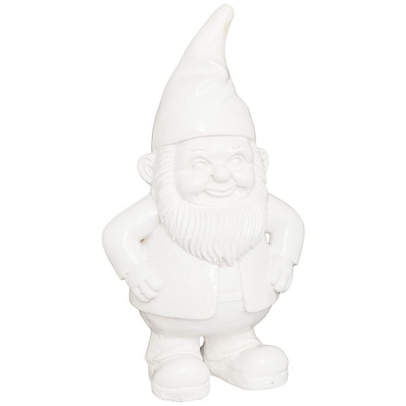 Atmosphera Zahradní skřítek ANAO, dekorativní figurka, 42 cm, bílý bílý