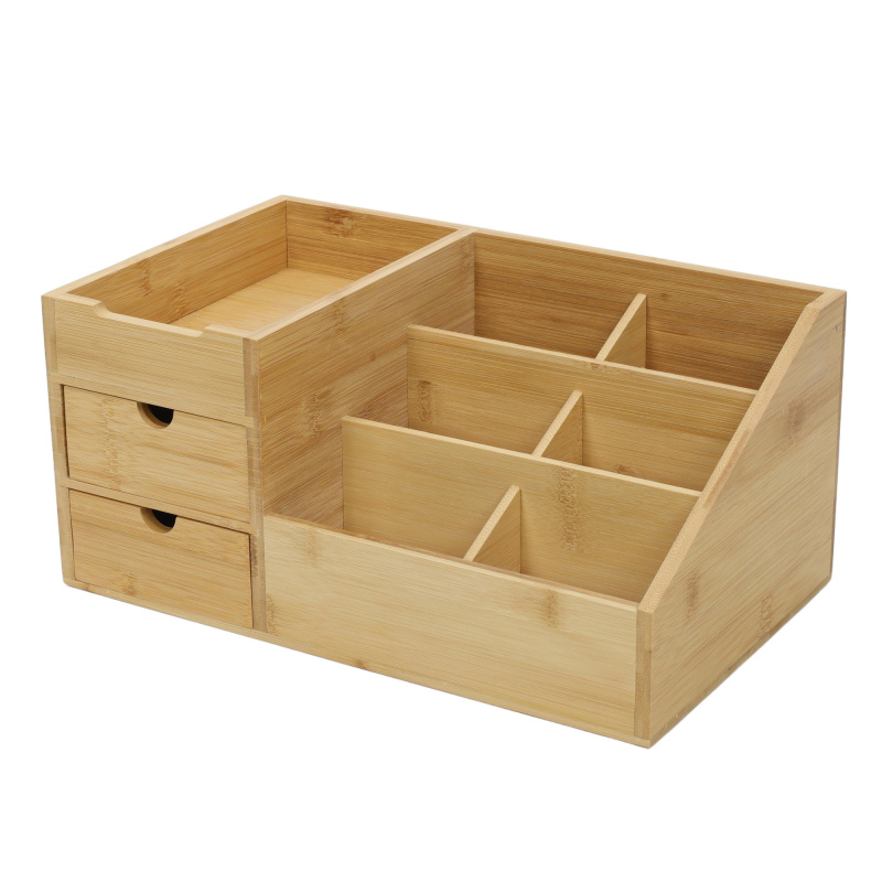 BOXIMO Bambusový organizér s přihrádkami SOLA hnědý