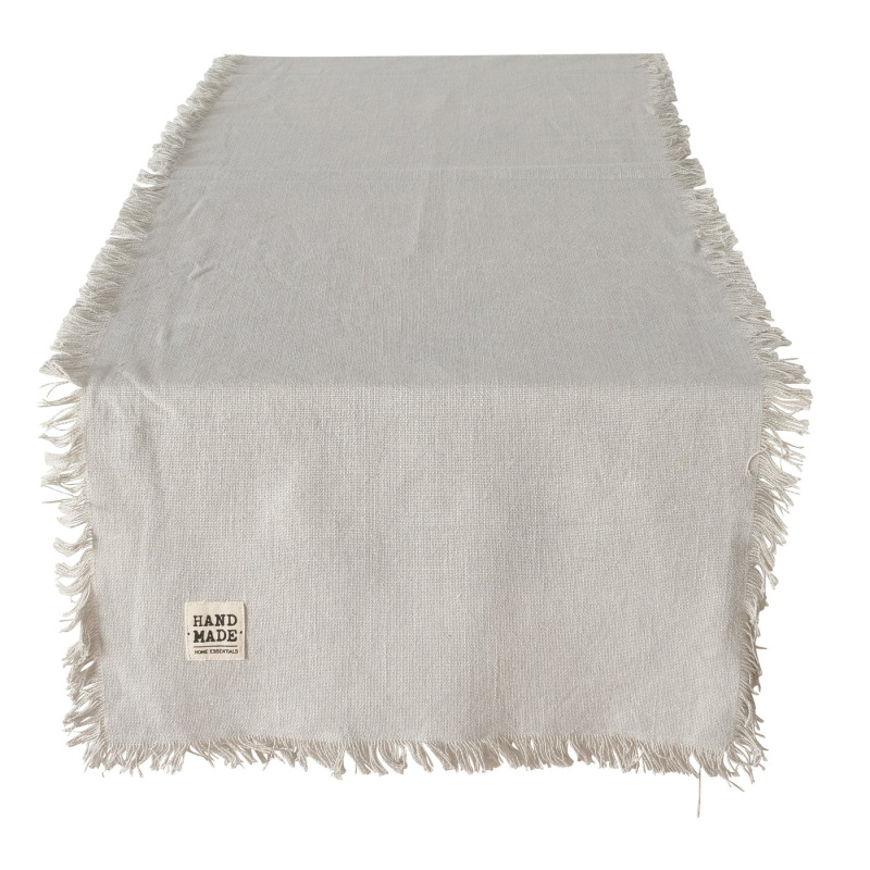 Boltze Home Dekorační běhoun z bavlny, 140 cm, LENEA, béžový béžová