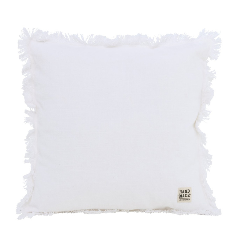 Boltze Home Dekorační polštář z bavlny, 45 x 45 cm, LENEA, bílý bílý
