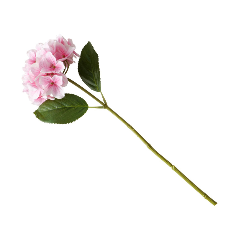 Boltze Home Umělá hortenzie na stonku, 46 cm, růžová růžový