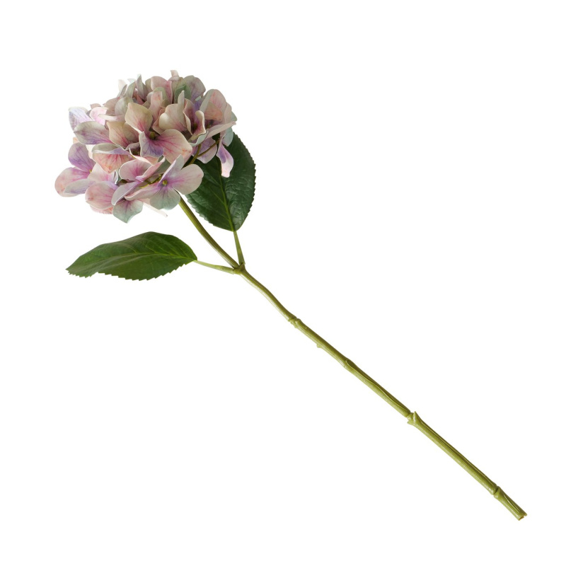 Boltze Home Umělá hortenzie na stonku, 46 cm růžový