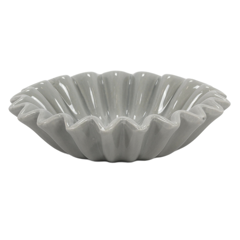 Atmosphera Šperkový tácek mušle WILD ROMANCE, šedý, Ø 18 cm růžový