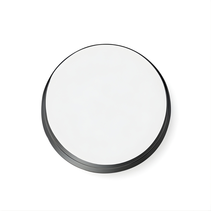 Edaxo Kulaté nástěnné zrcadlo SVEA, Ø 50 cm černá