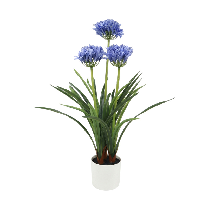 Botanical Decoration Umělá květina v květináči Agapanthus, 50 x 80 cm zelený 104595