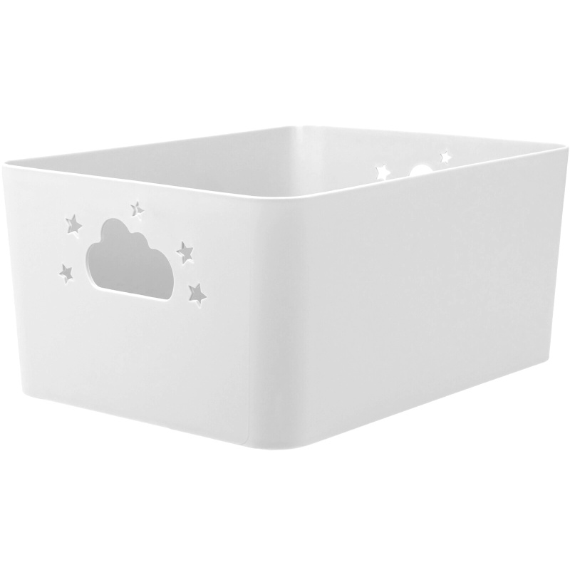 Storagesolutions Box na hračky SKY, bílý, 34,5 x 25 x 15 cm bílý