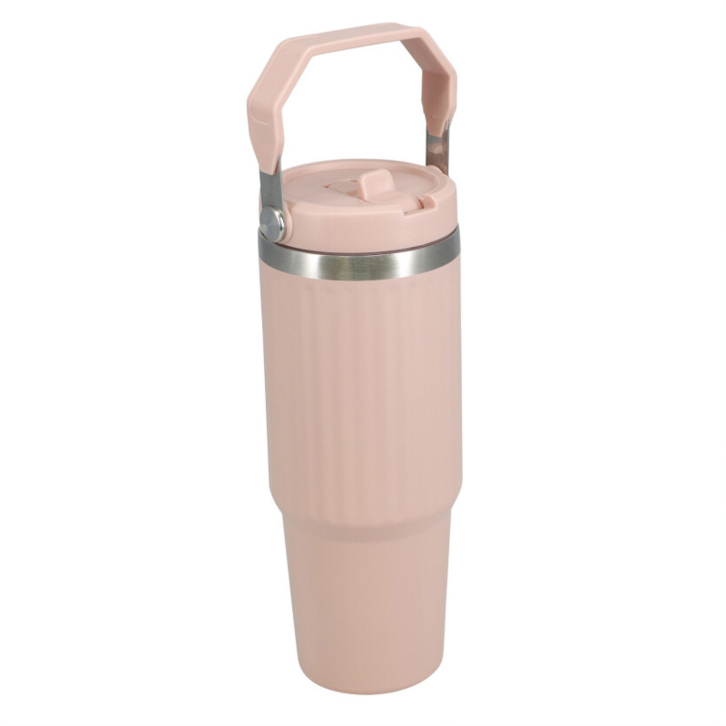 EH Excellent Houseware Ocelová termoska s rukojetí VARMÖ růžová, 900 ml růžový 104620