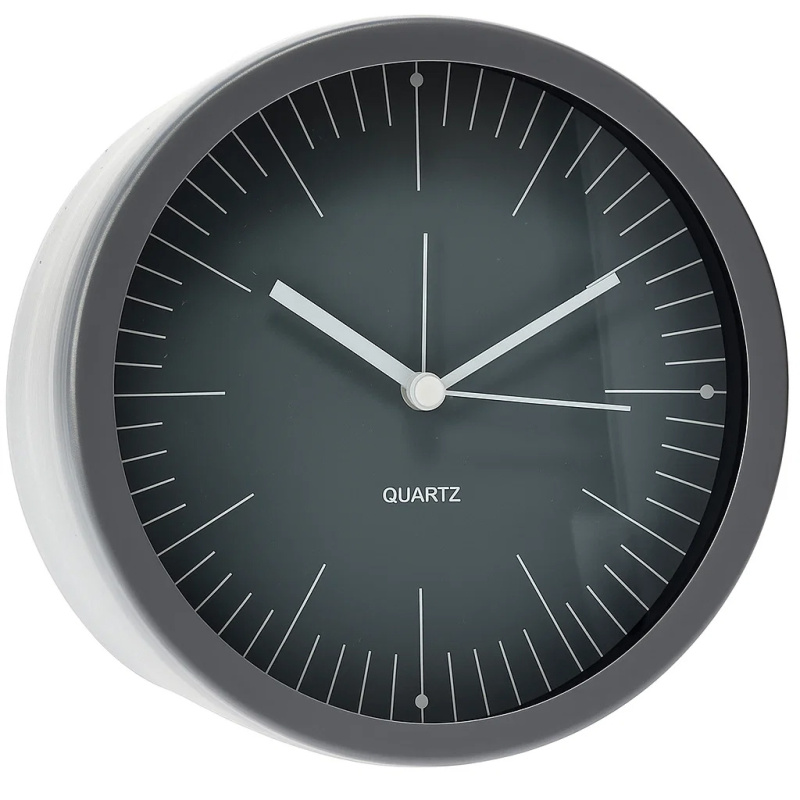 Home Styling Collection Stolní hodiny GIST, minimalistický ciferník, Ø 15 cm černá
