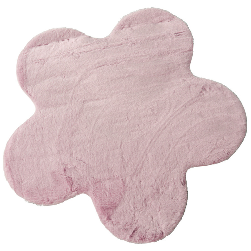 Home Styling Collection Dětský koberec květina TELOS, růžový, 90 x 60 cm růžový