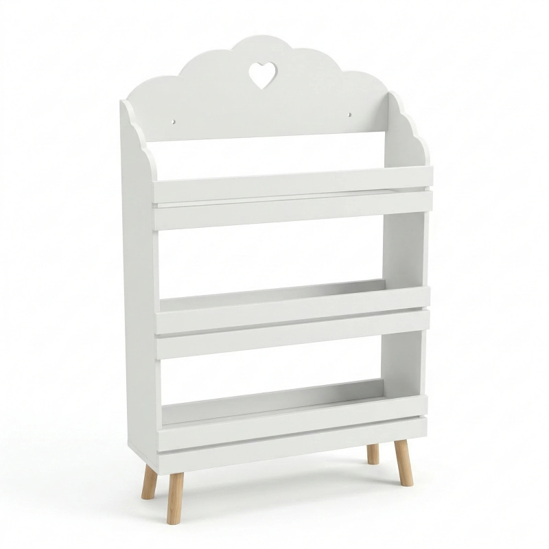 Edaxo Dětský regál s motivem obláčku NUVU, 60 x 100 x 18 cm bílý 106138