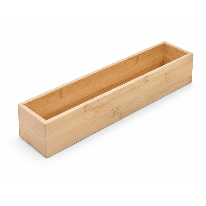 BOXIMO Bambusový organizér na stůl, 38 x 8 x 7 cm béžová