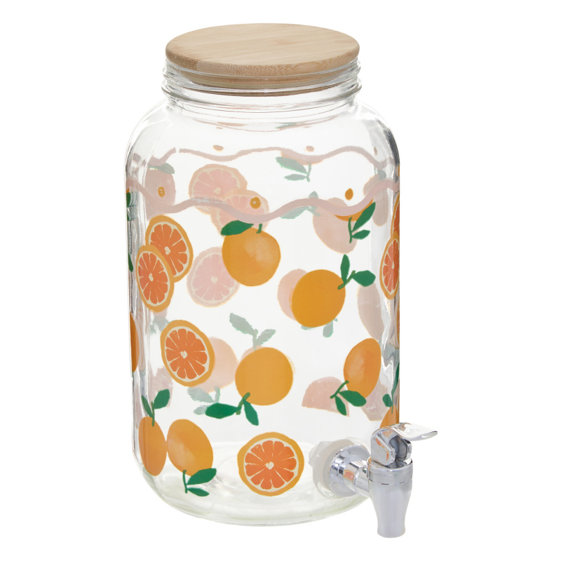Secret de Gourmet Dávkovač na nápoje FRUITY, 4 L, pomeranč transparentní 108554