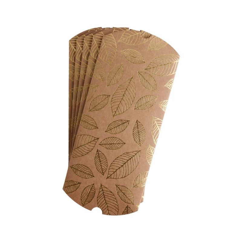 Dárková krabička 15x8cm - kraft s potiskem (5ks)