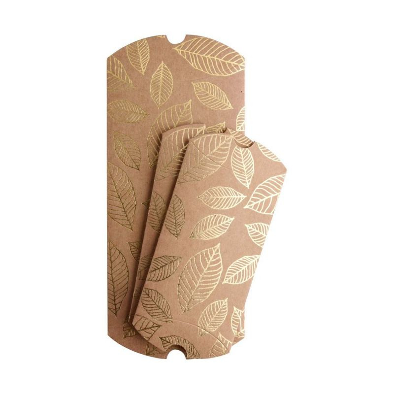 Dárková krabička 15x8cm a 21x10cm - kraft s potiskem (3ks)