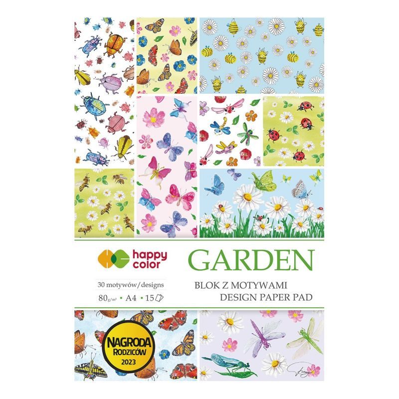 Sada jednostranných papírů Garden (80g/m2,15 listů) A4