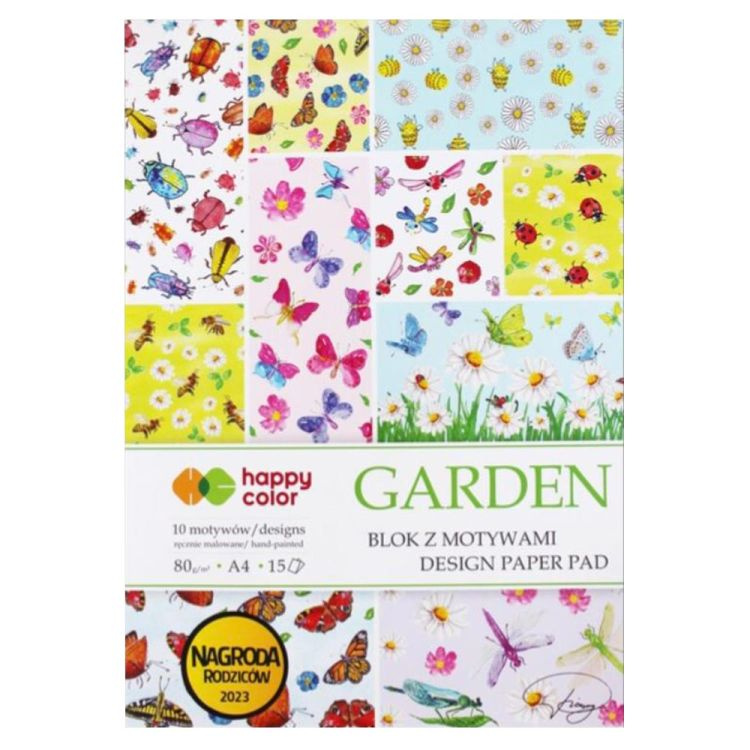 Sada jednostranných papírů Garden (80g/m2,15 listů) A4