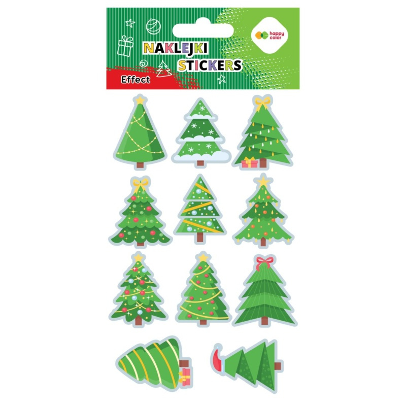 Samolepky 10×16cm - Vánoční stromeček