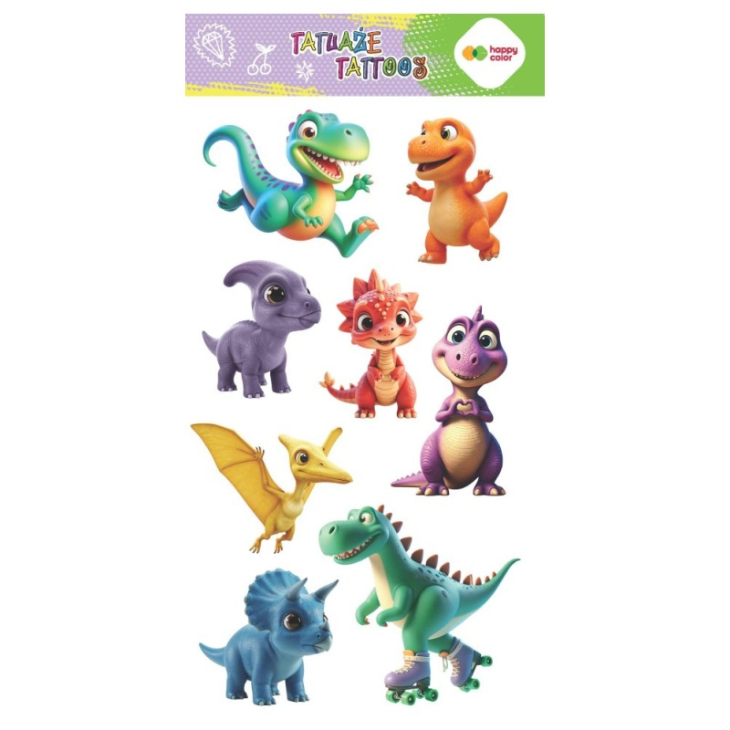 Tetování dočasné - dinosauři č.1 (1ks)