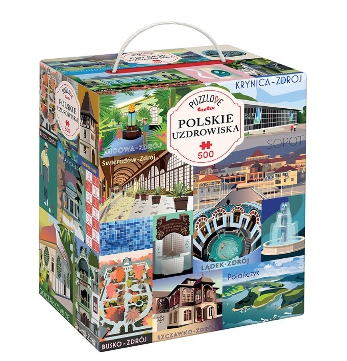 Puzzle Puzzlove Polská lázeňská města 500 dílků
