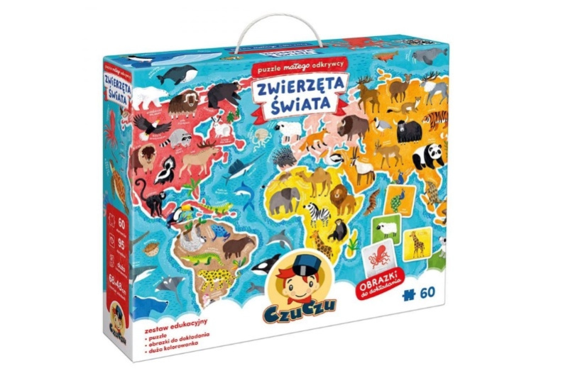 CzuCzu puzzle malého objevitele: zvířata světa