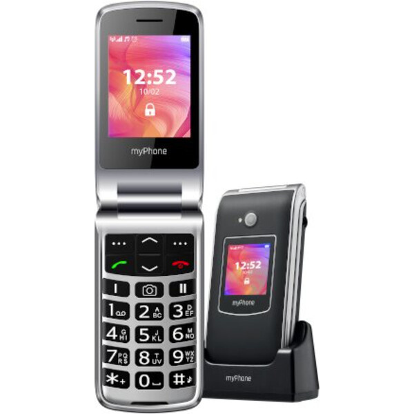 myPhone Rumba 2 s nabíjecím stojánkem černý  Černá