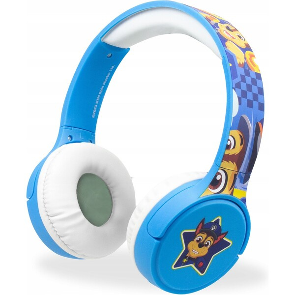 Bluetooth sluchátka Tlapková patrola, modrá