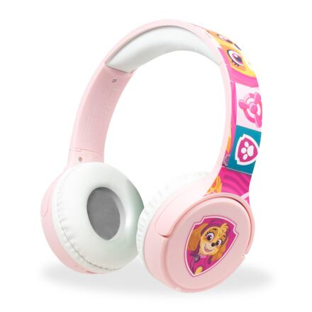 Bluetooth sluchátka Tlapková patrola, růžová