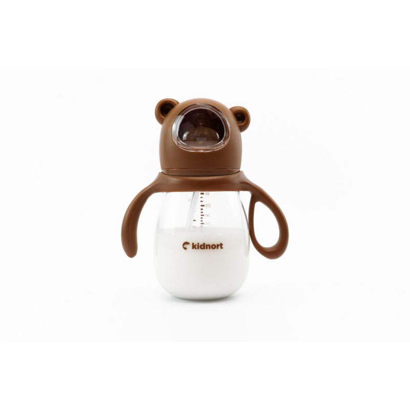 Kidnort Kojenecká lahev Jordbaer 300ml 6m+ hnědá