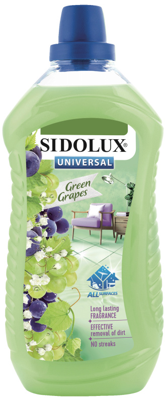 SIDOLUX Universal Green Grapes prostředek na mytí všech omyvatelných povrchů 1 l