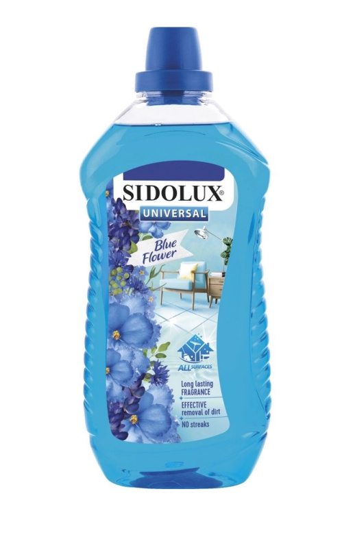 SIDOLUX Universal Blue Flower prostředek na mytí všech omyvatelných povrchů 1 l