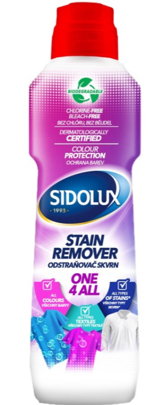 SIDOLUX Odstraňovač skvrn s kartáčem 250ml