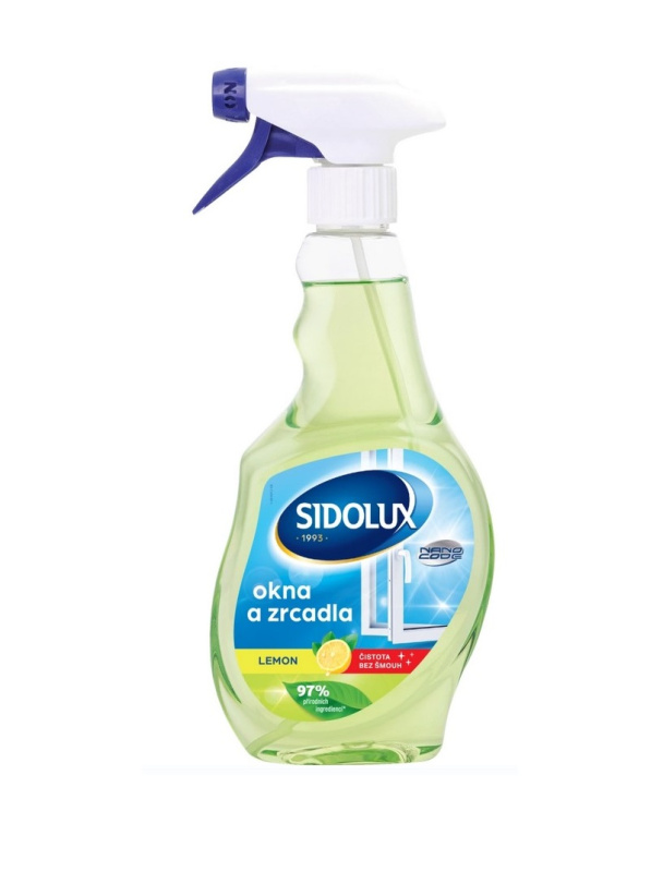 SIDOLUX Window čistič oken s nano technologií lemon 500 ml