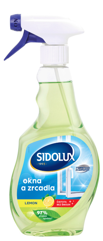 SIDOLUX Window čistič oken s nano technologií lemon 500 ml