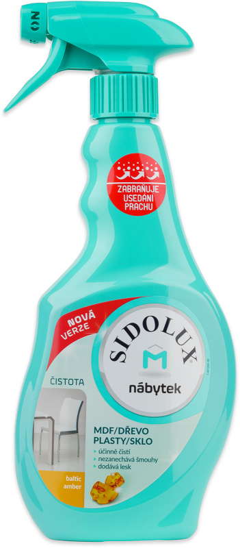 SIDOLUX M nábytek, proti prachu s vůní Baltic Amber rozprašovač 400ml