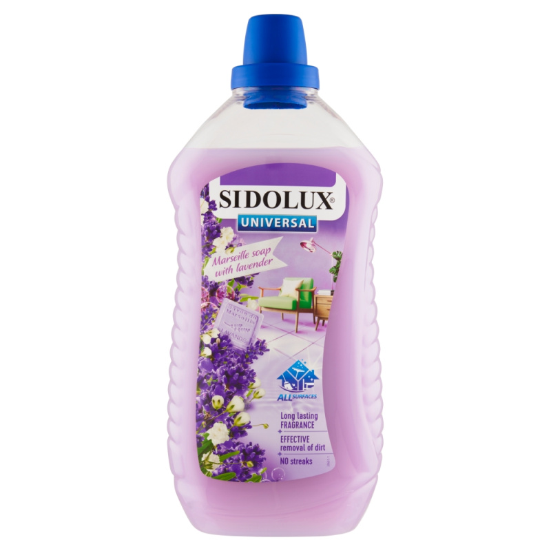 SIDOLUX Universal Marseille Soap with Lavender prostředek na mytí všech omyvatelných povrchů 1l