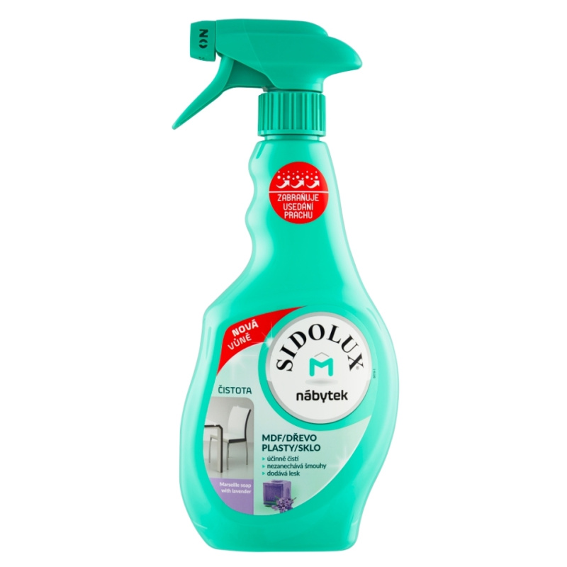 Čisticí sprej proti prachu Sidolux - levandule, 400 ml