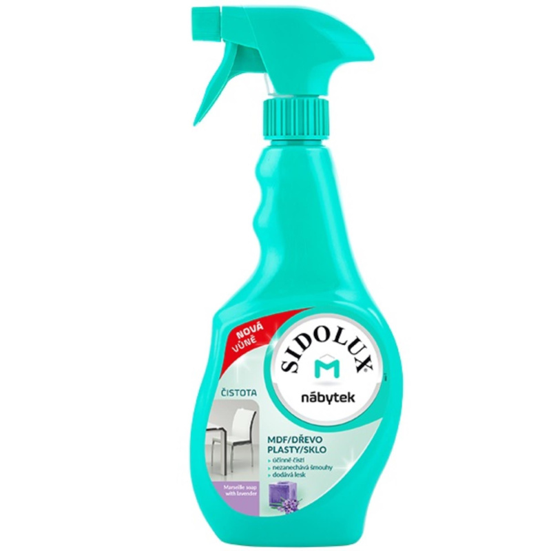 Čisticí sprej proti prachu Sidolux - levandule, 400 ml