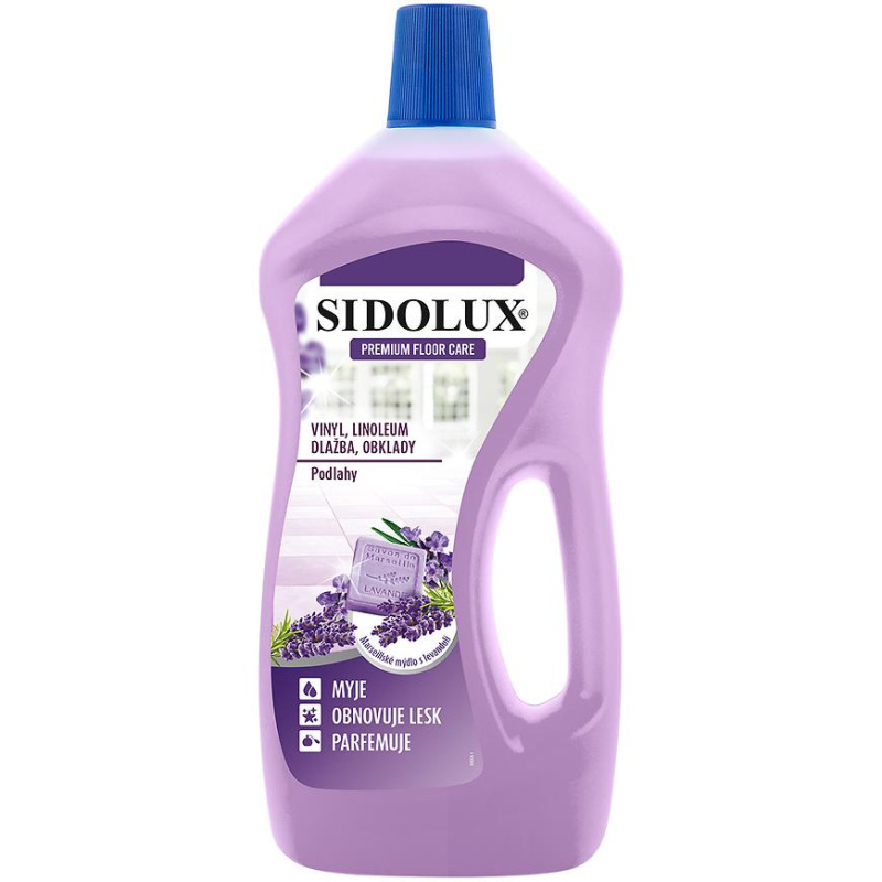 SIDOLUX Premium Floor Care Marseill Soap with Lavender vinyl a linoleum 750 ml