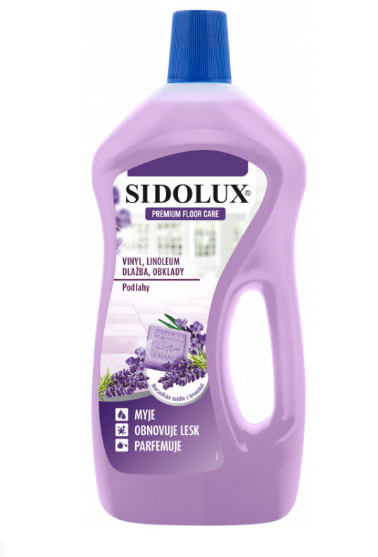 SIDOLUX Premium Floor Care Marseill Soap with Lavender vinyl a linoleum 750 ml