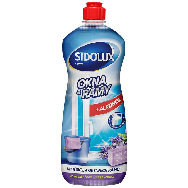 SIDOLUX Window Marseille Soap with Lavender prostředek na mytí skel 500 ml