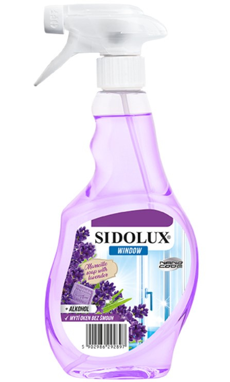 SIDOLUX Window Marseille Soap with Lavender prostředek na mytí skel 500 ml