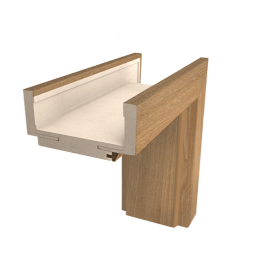 Obložková zárubeň DRE O6(180-200) jilm 60 cm levá O6J60L