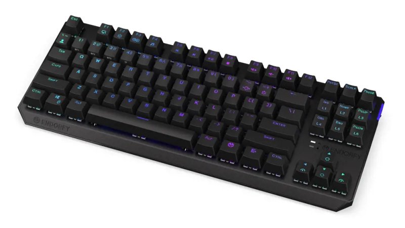 Endorfy Thock TKL Kailh Black bezdrátová klávesnice černá EY5A081 Černá