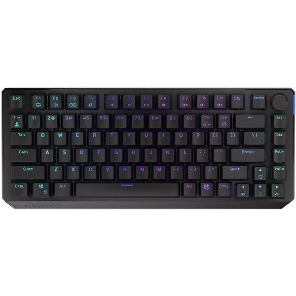 Endorfy Thock 75% Kailh Black CZ/SK bezdrátová klávesnice černá EY5C008 Černá