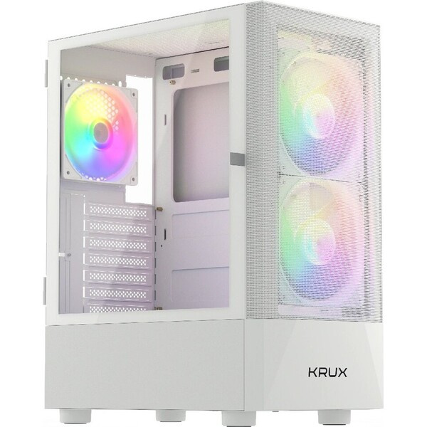 Krux Vako RGB ATX skříň bílá