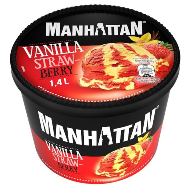 Manhattan Zmrzlina vanilka a jahoda