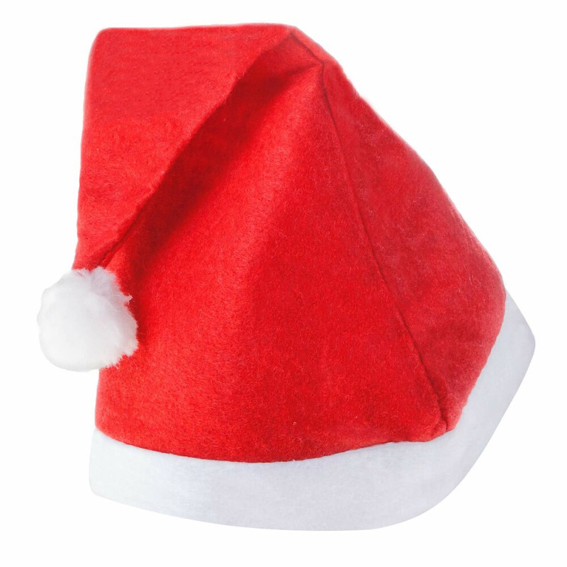 Springos Vánoční čepice s bambulí Santa červená