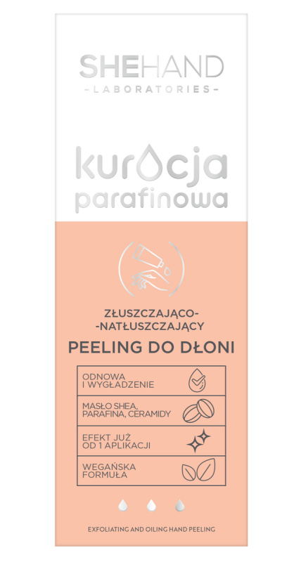 SHEHand Parafínová kúra - Exfoliační a vyživující peeling na ruce, 75 g