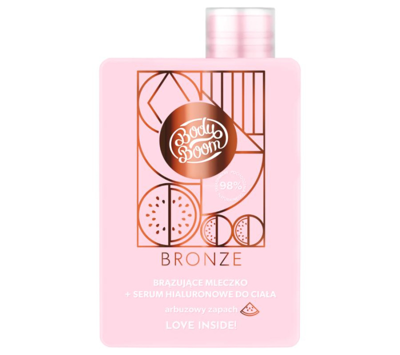 BODYBOOM Bronzující tělové mléko s hyaluronovým sérem 2v1, 140 ml