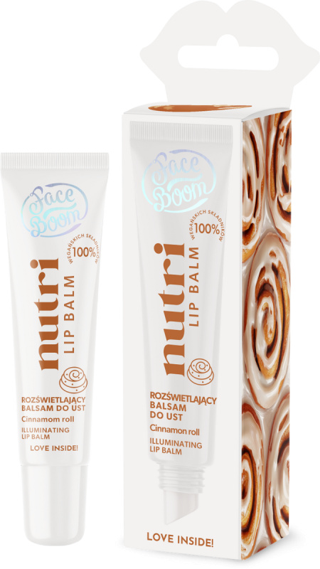 BODYBOOM Rozjasňující balzám na rty Cinnamon roll, 10 g